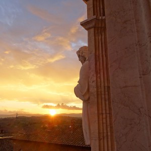 Cathedral - Statues and Sunset